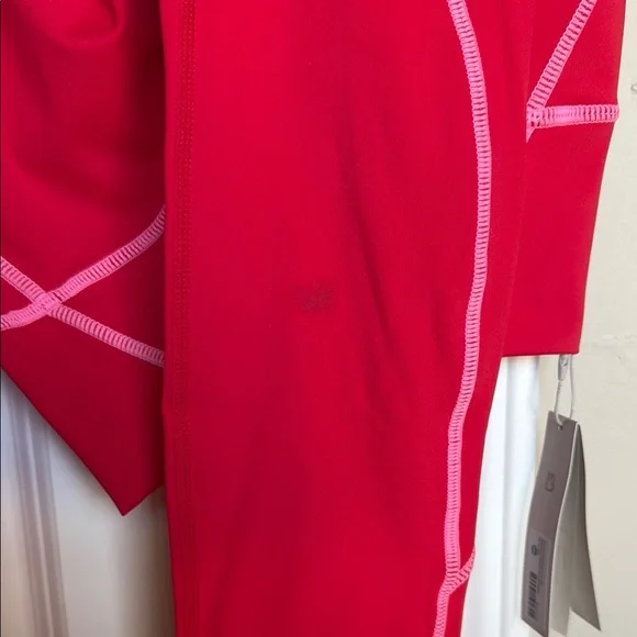 Women's Red and Pink Buff Bunny Leggings and Sports Bra - Picture 4 of 4